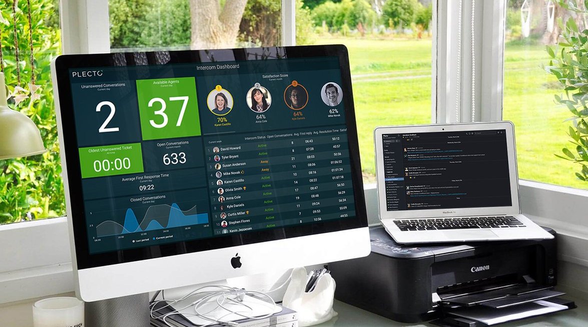 Blog - 3 challenges of remote working that Plecto has helped with - Using Plecto from home