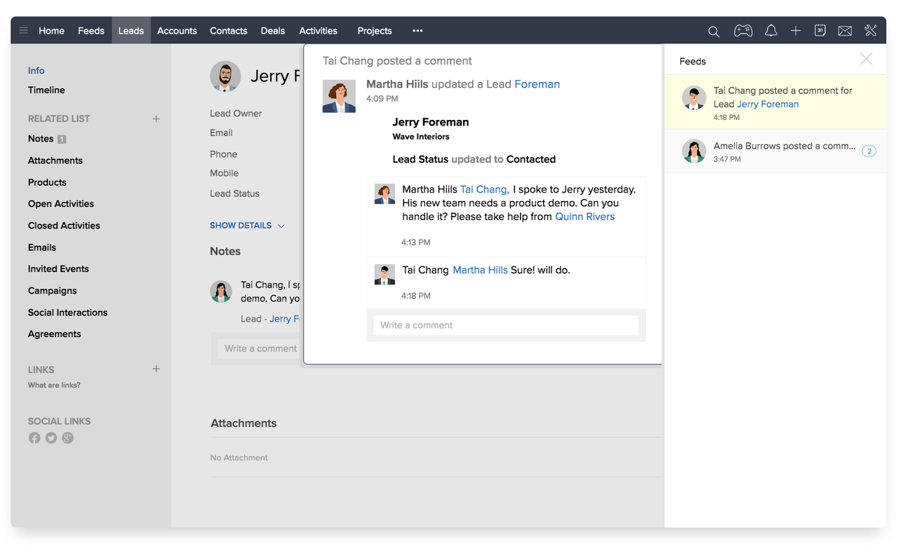 Blog - Zoho CRM example 6