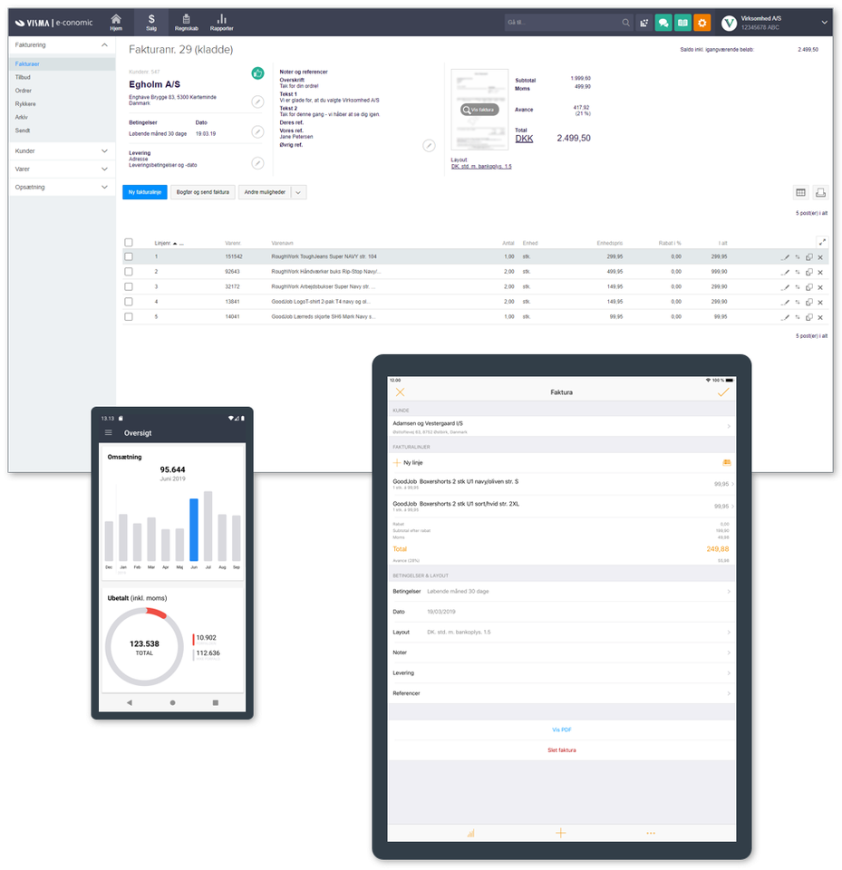 Blog - e-conomic app on different devices