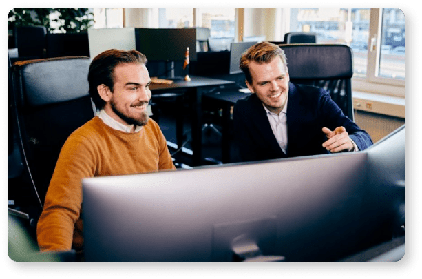 Jonathan and Mathias working together