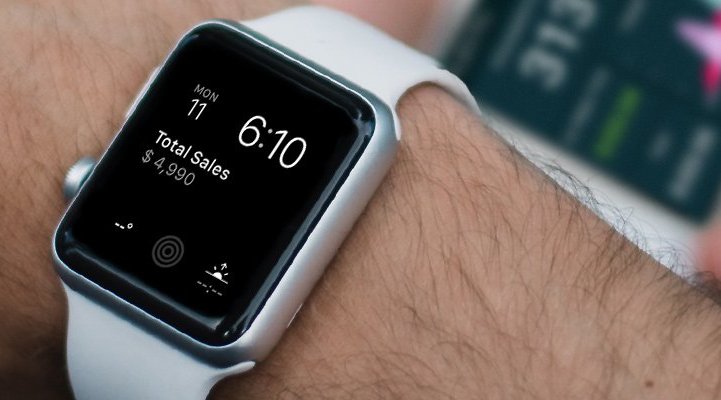 Blog - Apple Watch displaying a Plecto dashboard