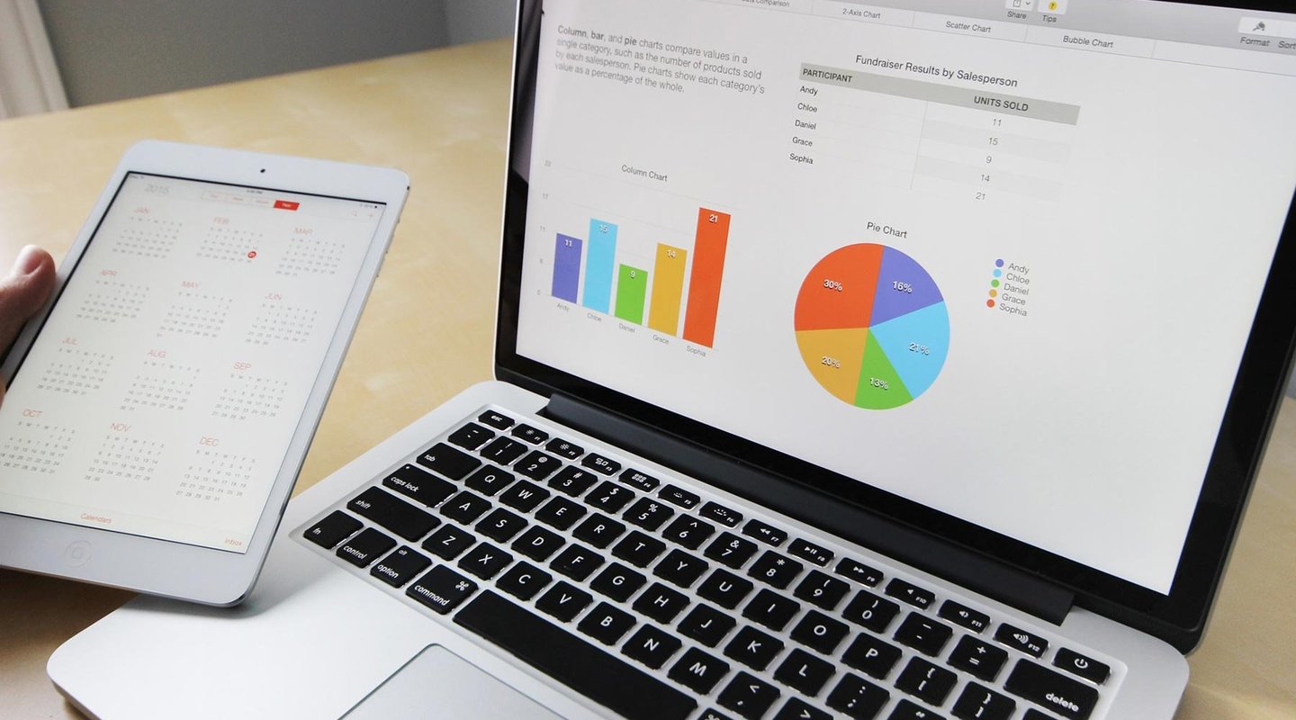 Blog - 6 Reasons Why You Need an Excel Alternative - Computer screen and tablet showing KPIs
