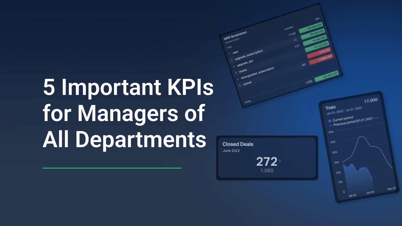 5 KPIs importantes para gerentes de todos los departamentos
