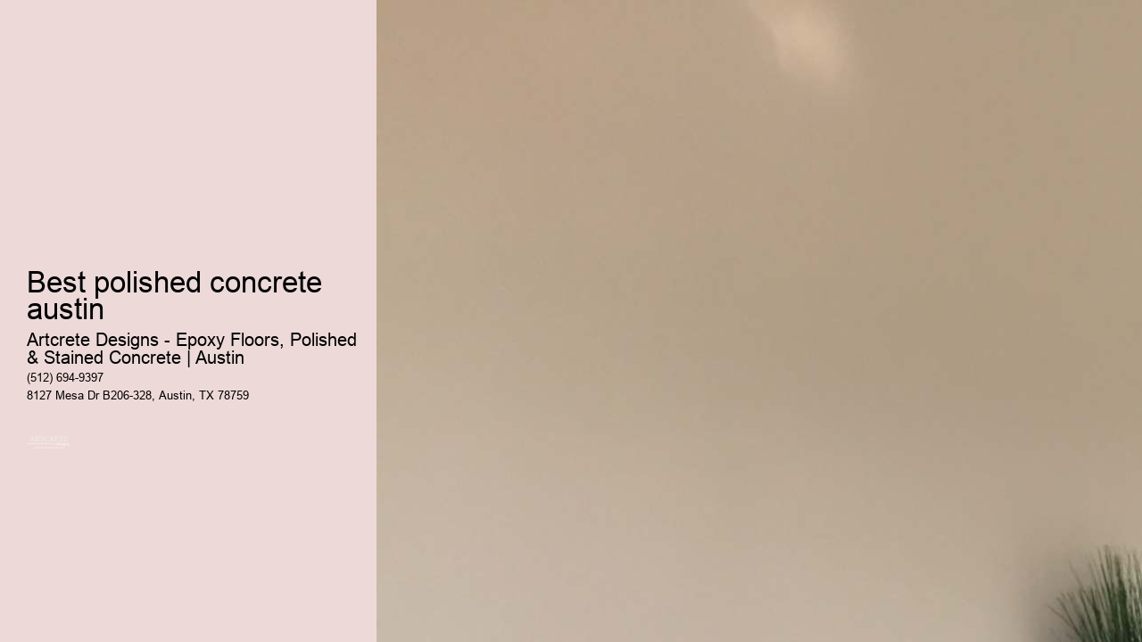 best polished concrete austin