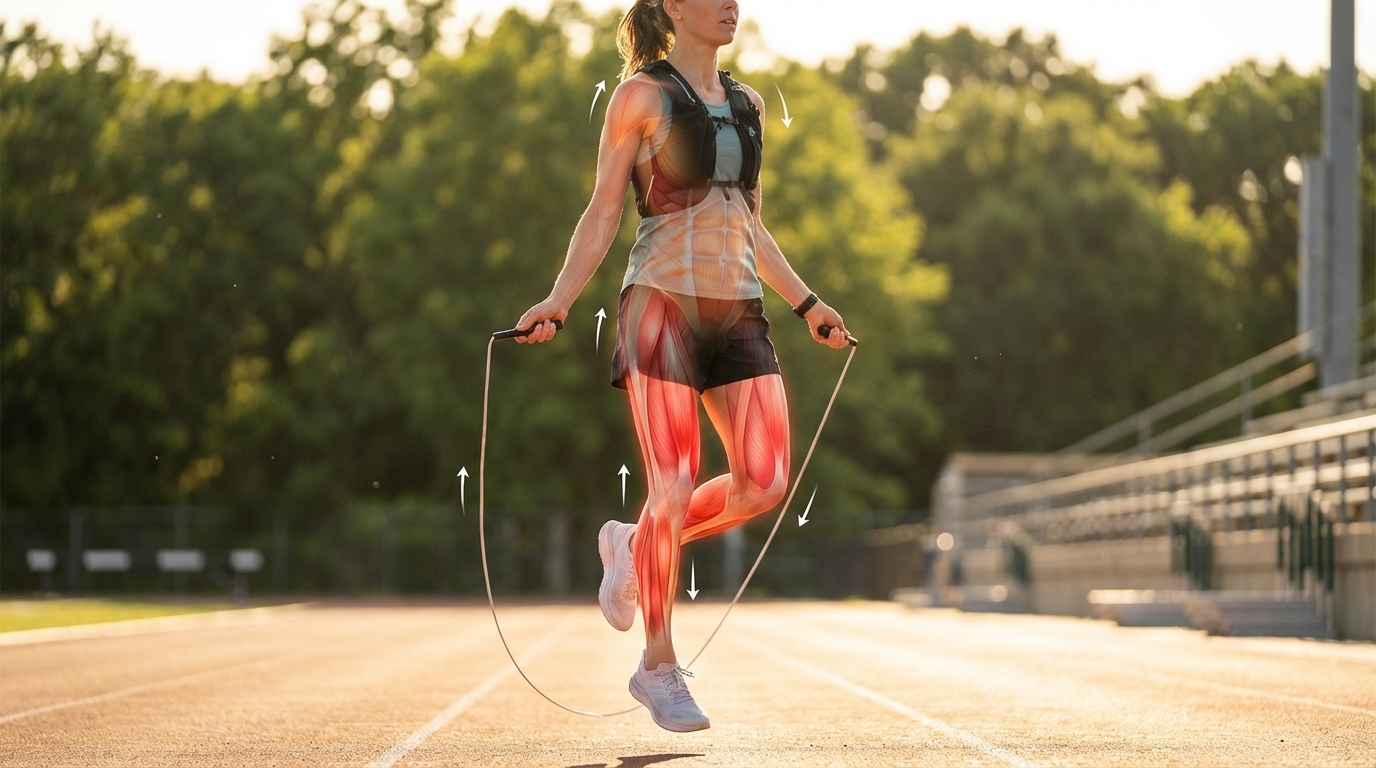 קפיצה בחבל על רגל אחת