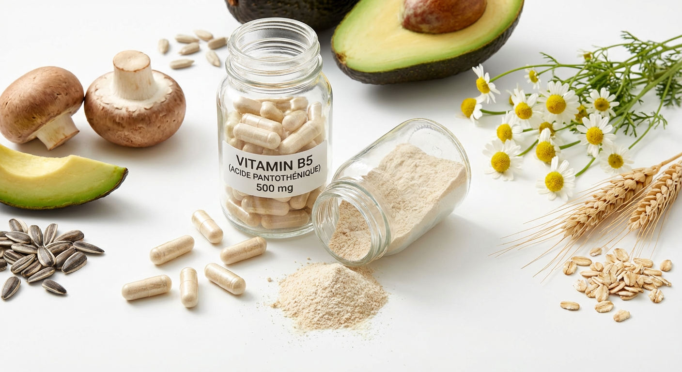 Vitamine B5 (Acide Pantothénique) 500 mg