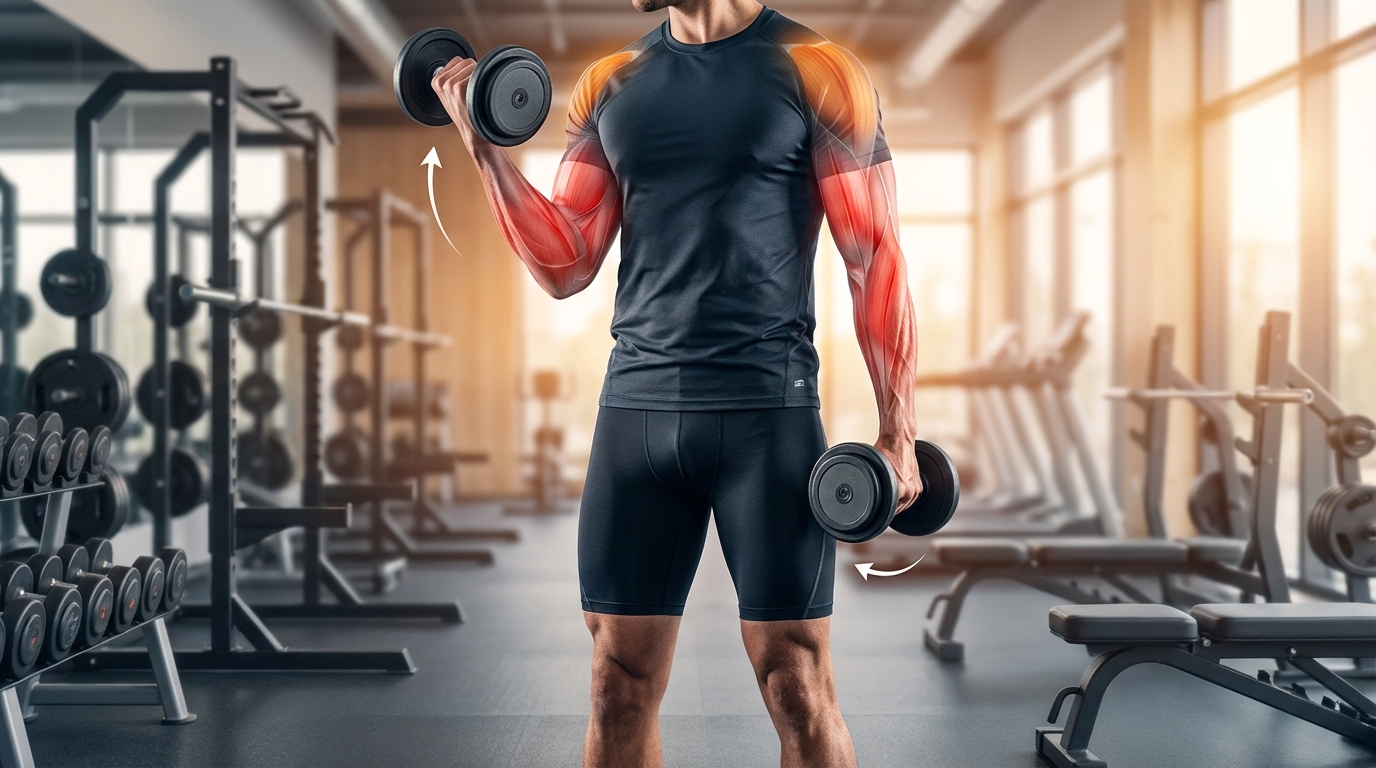 Curl Haltères Alternés