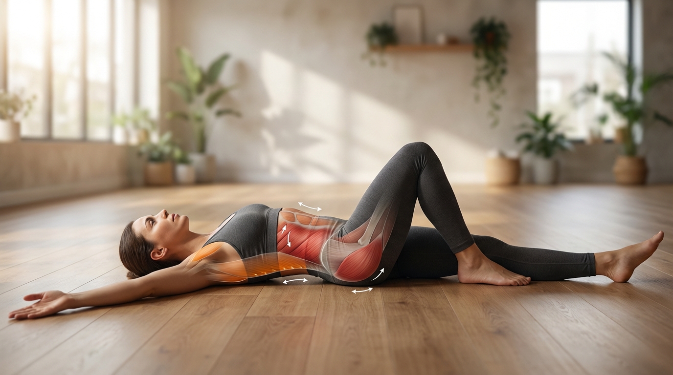 סופטה מאטסיינדראסנה — פיתול בשכיבה