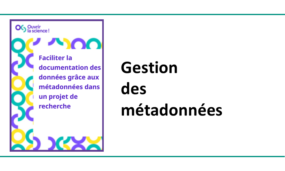 Checklist pour faciliter la documentation des données grâce aux métadonnées