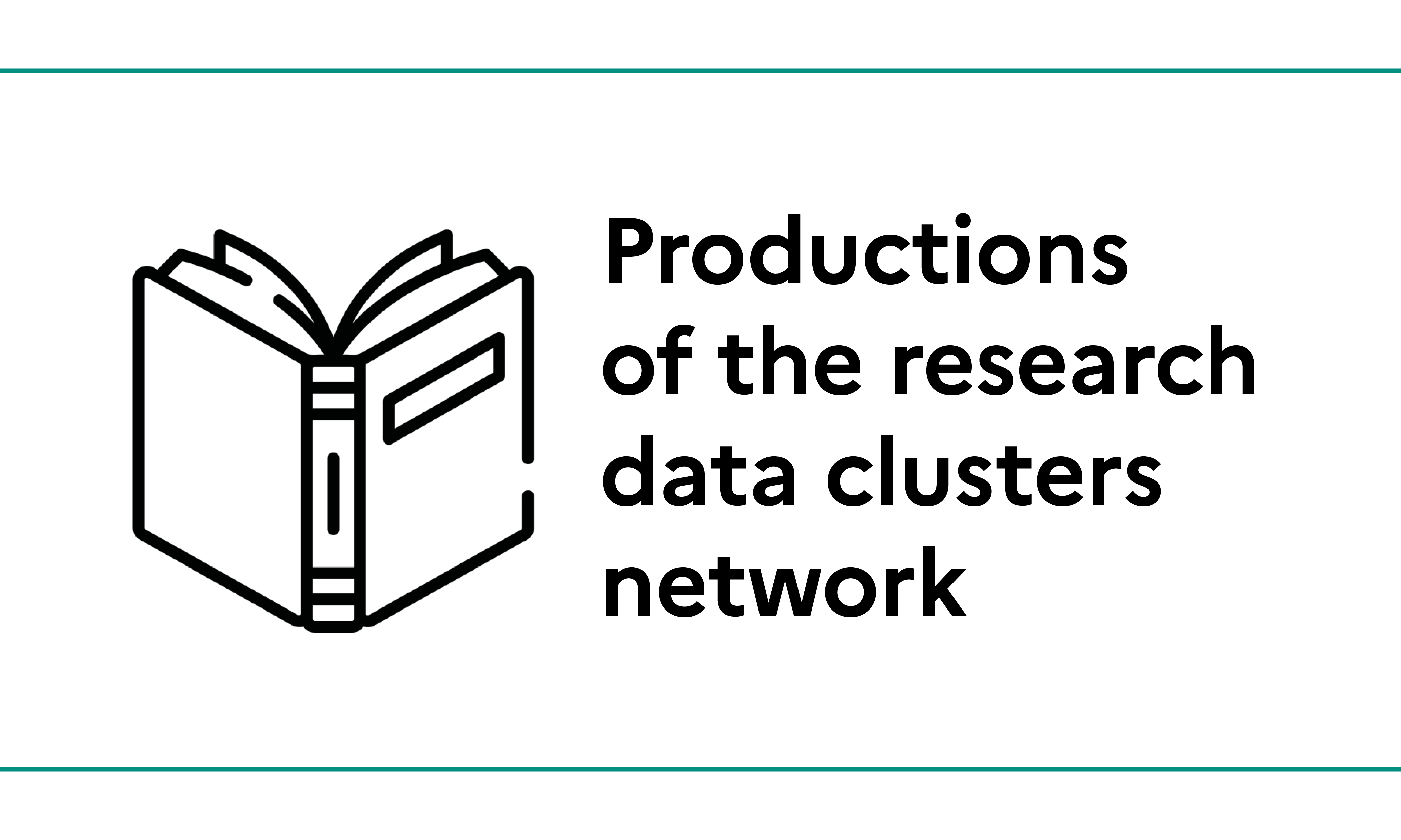 Discover the productions of the research data clusters network