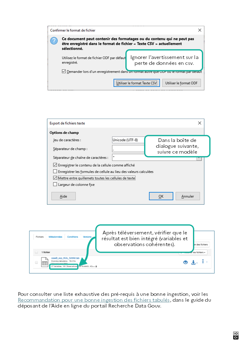 Continuation of the screen copy of the procedure