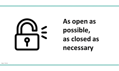 Update on the conditions for opening research data