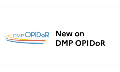 New feature to describe code and software management in DMP OPIDoR