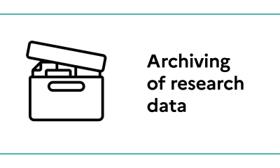 Archiving as a new focus for research data