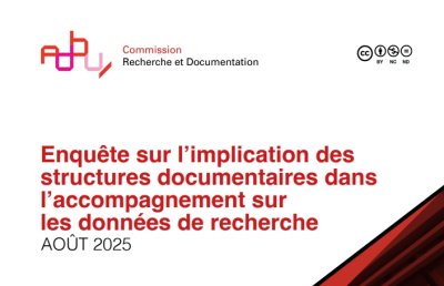 Enquête de l'ADBU : quelle implication pour les bibliothèques de l'ESR dans l'accompagnement sur les données de recherche ?