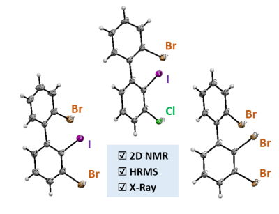 Synthèse et caractérisation de biaryles polyhalogénés