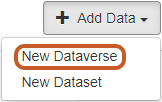 Add data: New Dataverse collection