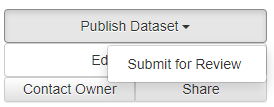 Submiting a dataset for review by a curator
