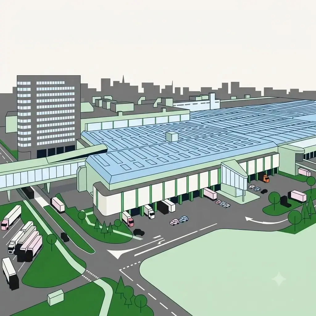 Illustration du marché immobilier et des infrastructures logistiques aux Pays-Bas