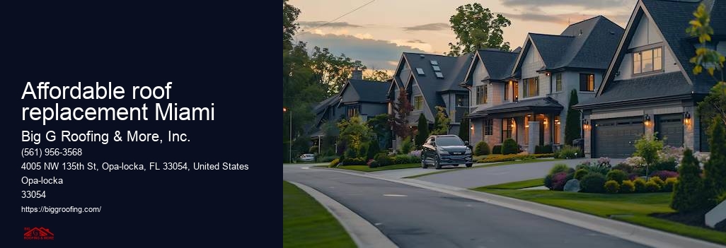 Affordable roof replacement Miami