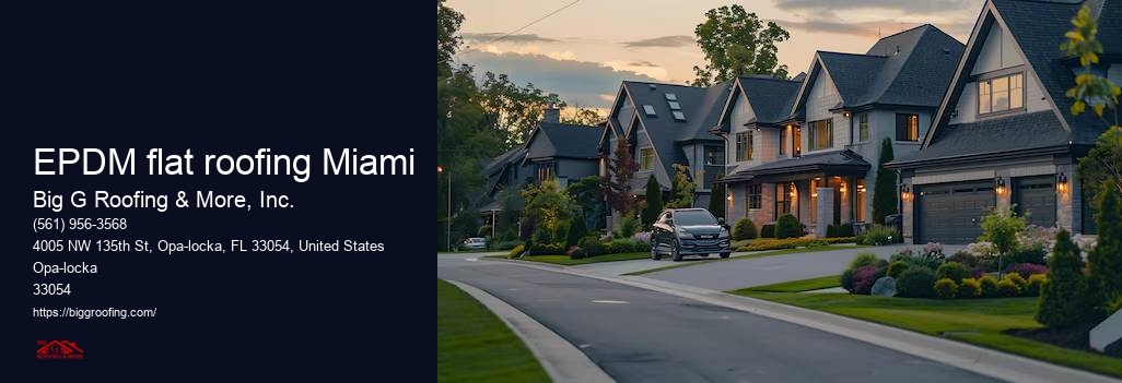 EPDM flat roofing Miami