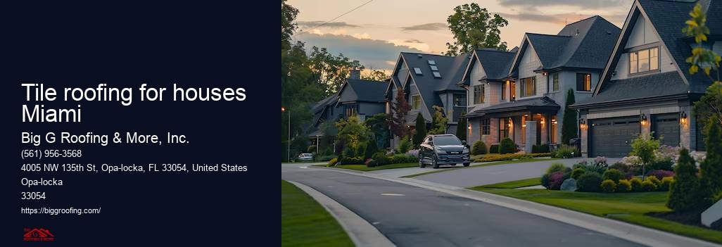 Tile roofing for houses Miami