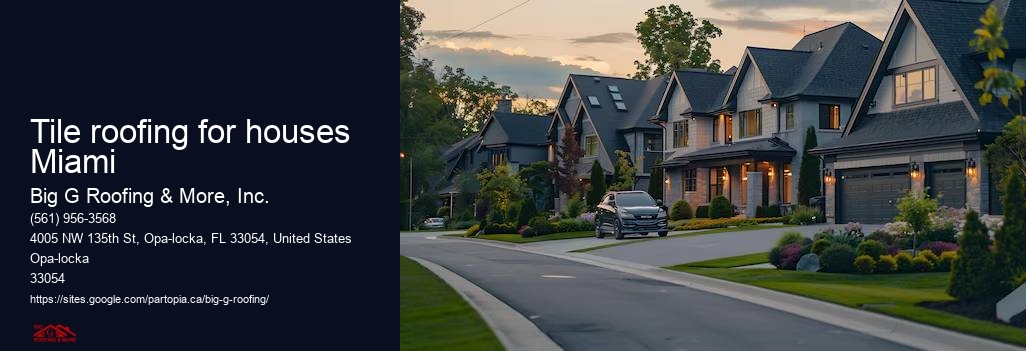 Tile roofing for houses Miami