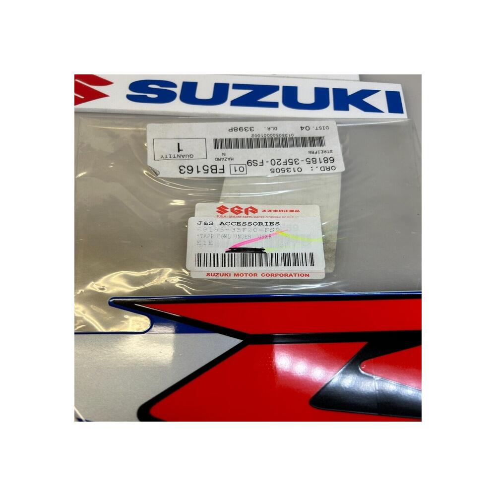 1 autocollant emblème gsxr droit suzuki 68185-35f20-fs9 gsx-r 600 2001 2003