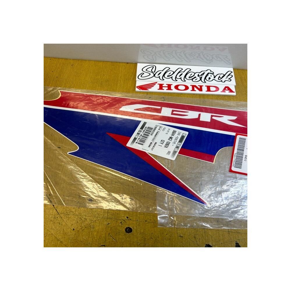 1 autocollant flanc gauche type 1 honda 86644-mgz-d20za cbr 500 r ra 2013 blanc