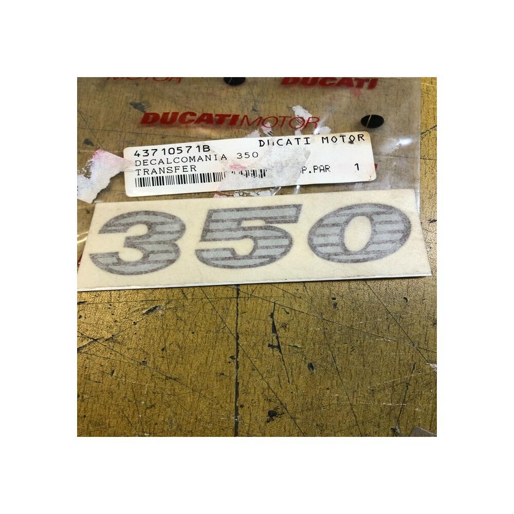 1 autocollant origine ducati 350 43710571b