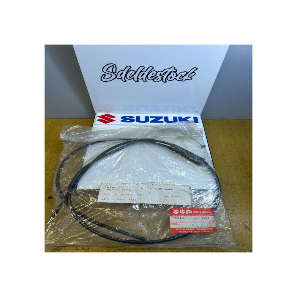 1 câble accélérateur suzuki 58300-26451 ZR 50 SK 1984 1987 E H E02 E16 E21