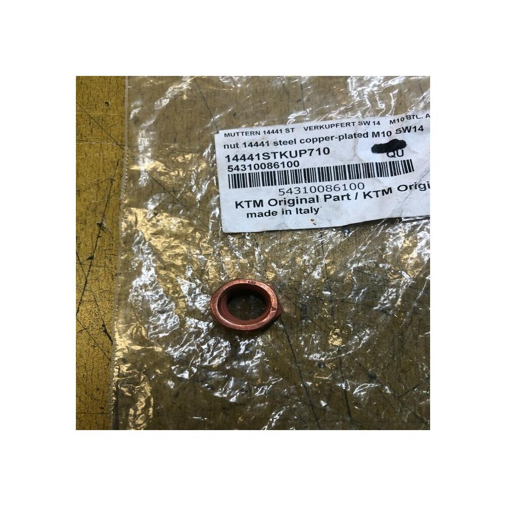 1 écrou m10 sw14 ktm 54310086100 105 125 150 200 250 300 350 380 400 690 85 990
