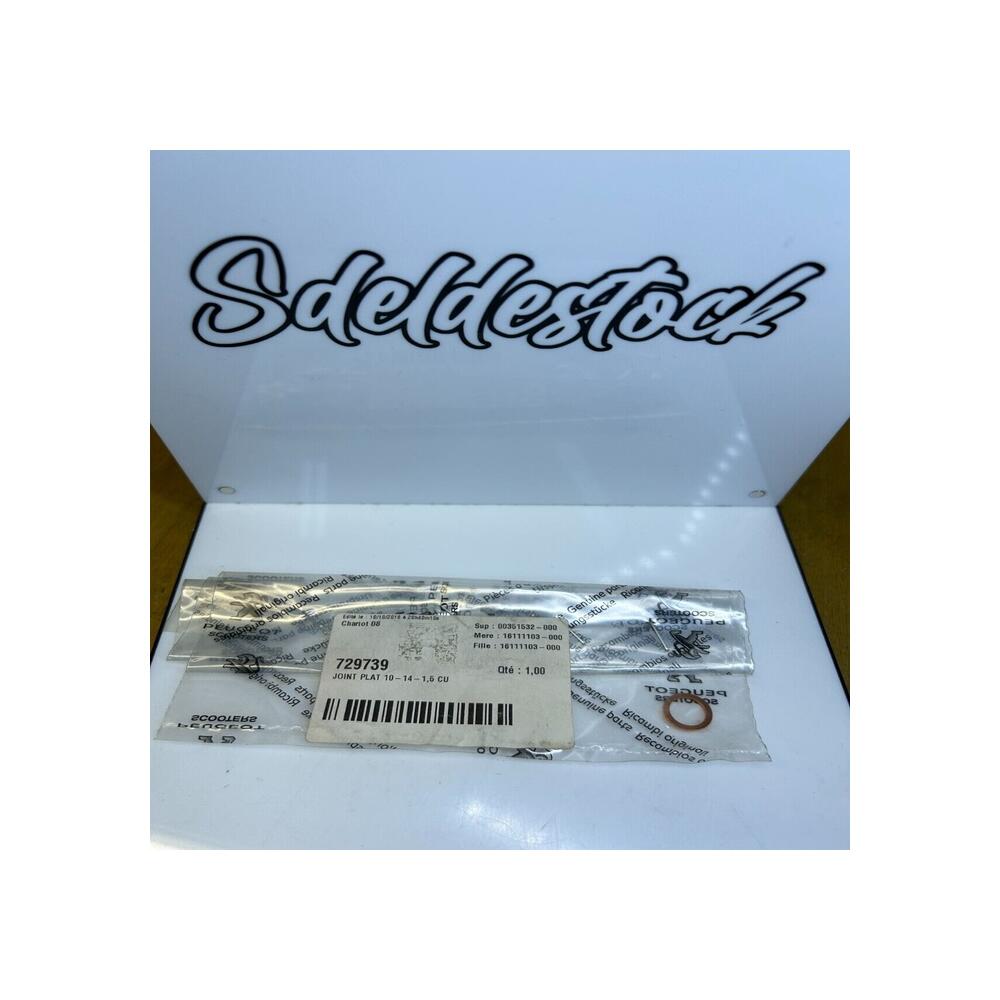 1 joint cuivre durite frein peugeot 729739 looxor elyseo speedfight ludix