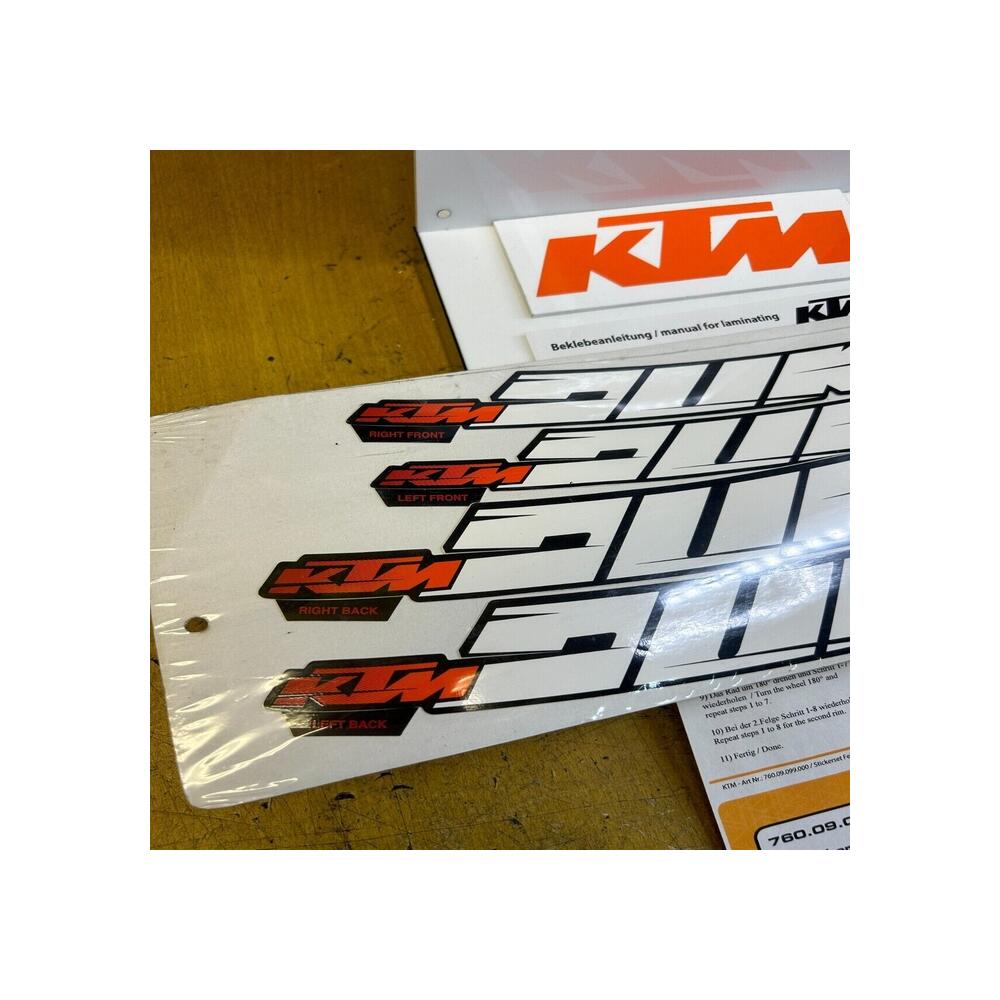 1 kit 4 stickers jante avant arriere ktm 76009099000 690 duke