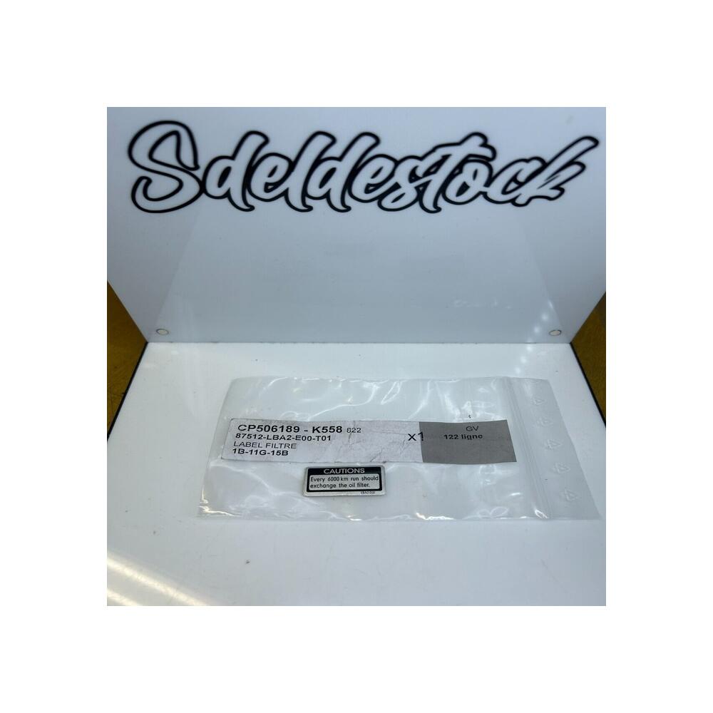 1 label filtre kymco 87512-lba2-e00-t01 MYROAD 700 ABS xciting 500 400