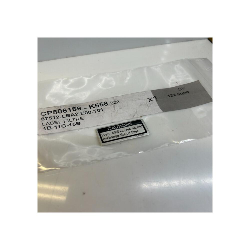 1 label filtre kymco 87512-lba2-e00-t01 MYROAD 700 ABS xciting 500 400