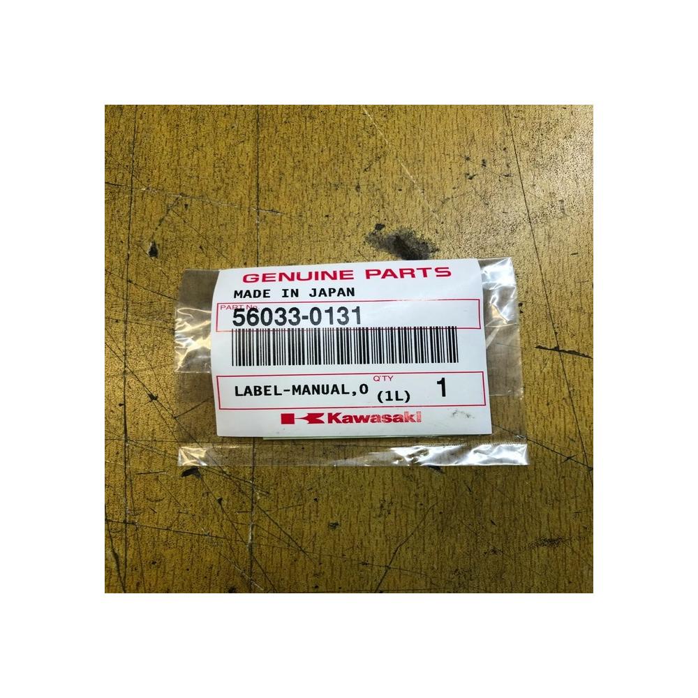 1 label manuel capacité huile kawasaki 56033-0131 er ex kle 650 er6 versys