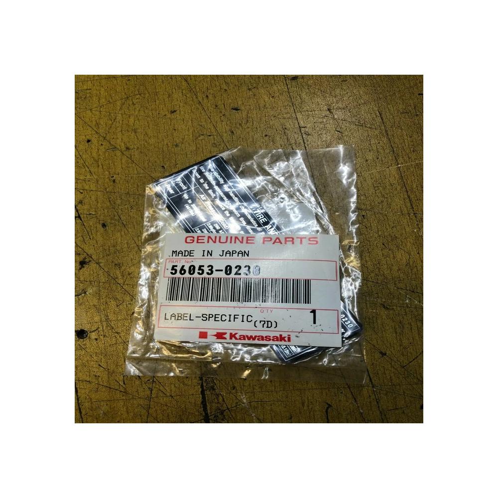 1 label spécification pneu kawasaki 56053-0230 zg 1400 gtr 2008 2009