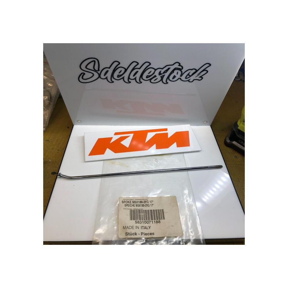 1 rayon jante arrière M5X188-26G 17 ktm 625 660 smc 640 lc4 supermoto