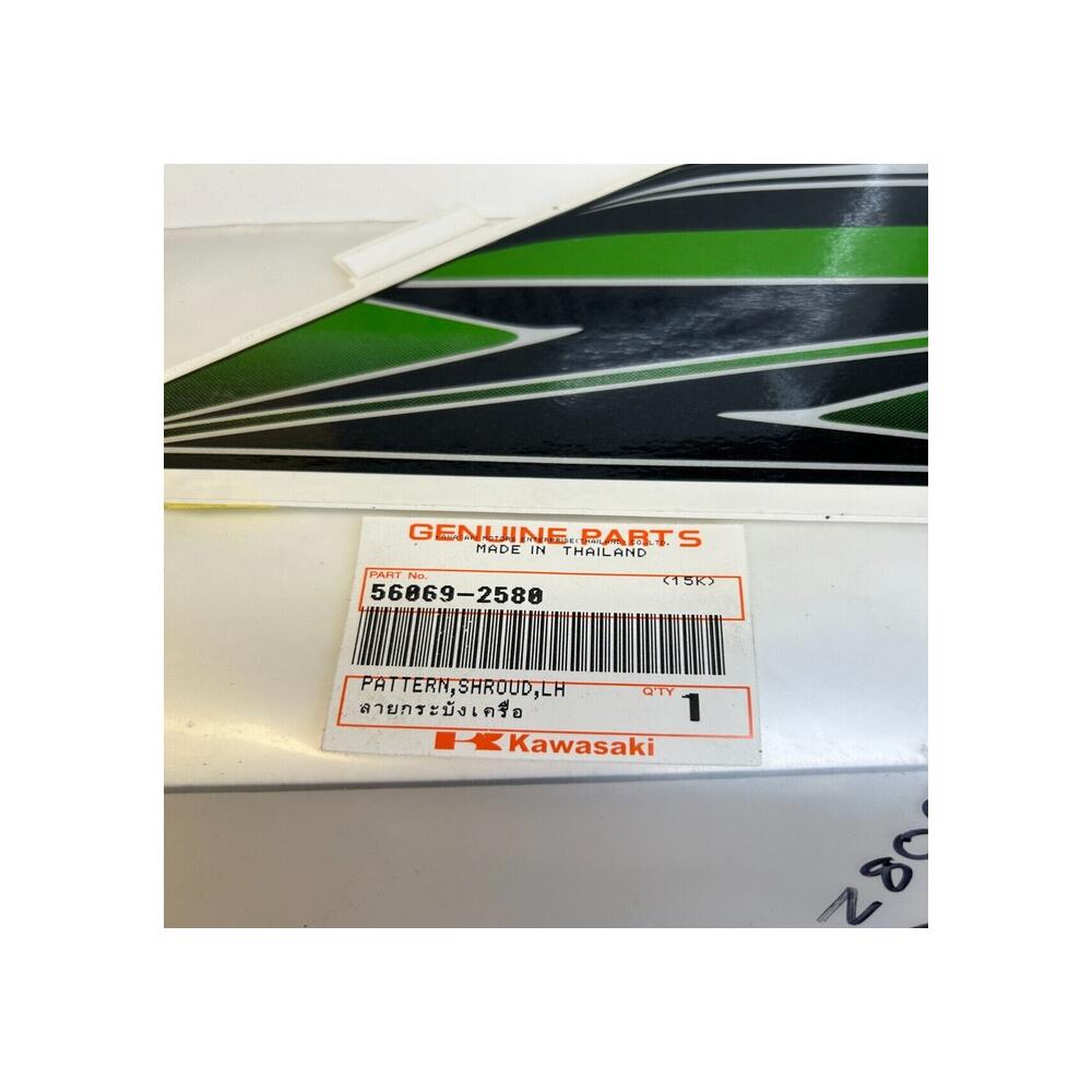 1 sticker autocollant écope gauche kawasaki 56069-2580 z zr 800 2013 2014