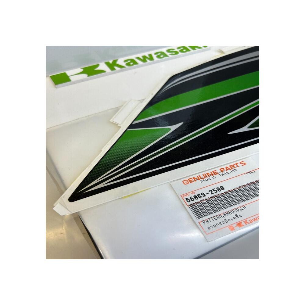 1 sticker autocollant écope gauche kawasaki 56069-2580 z zr 800 2013 2014