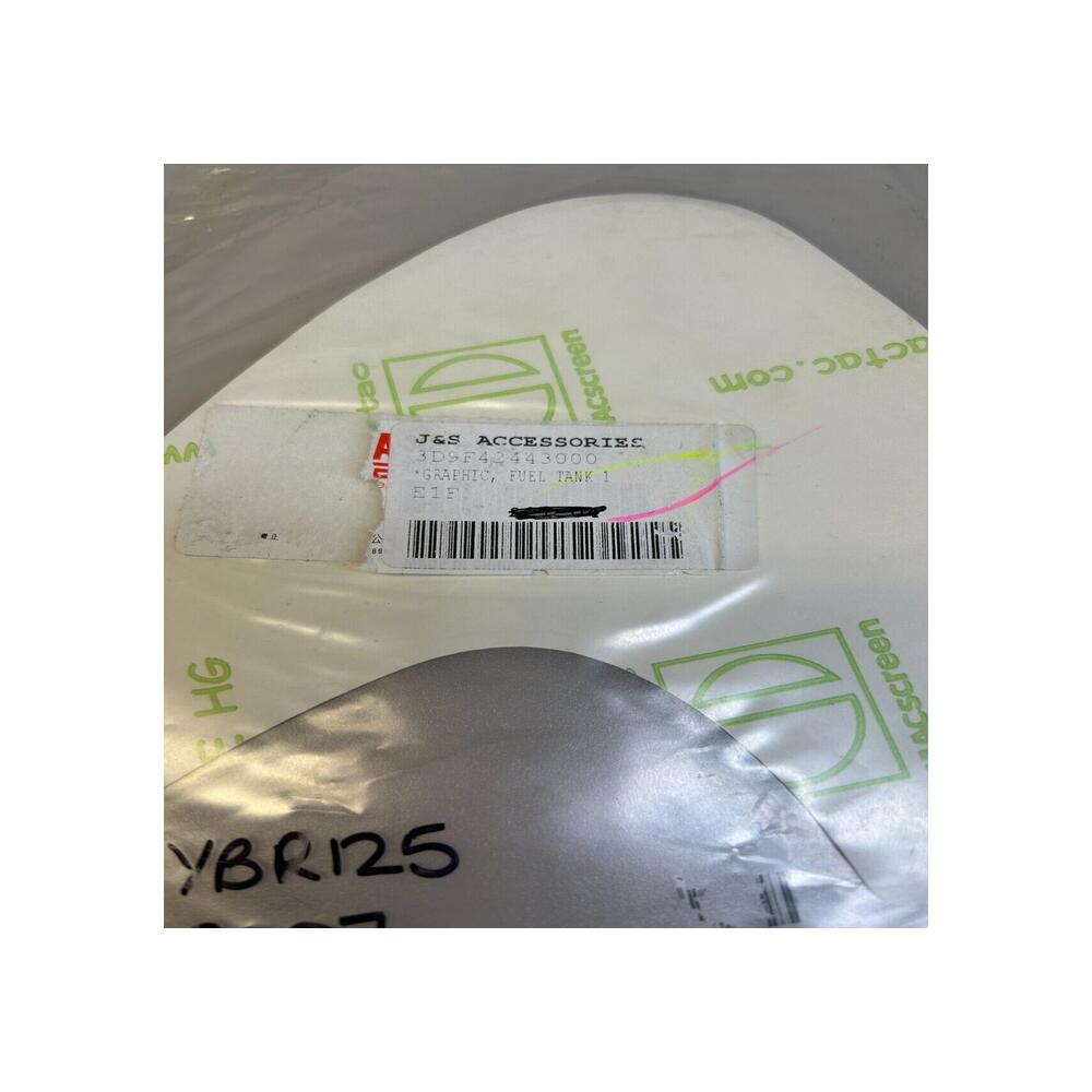 1 sticker autocollant graphic gauche réservoir yamaha 3d9-f4244-30 ybr 125 ed 07