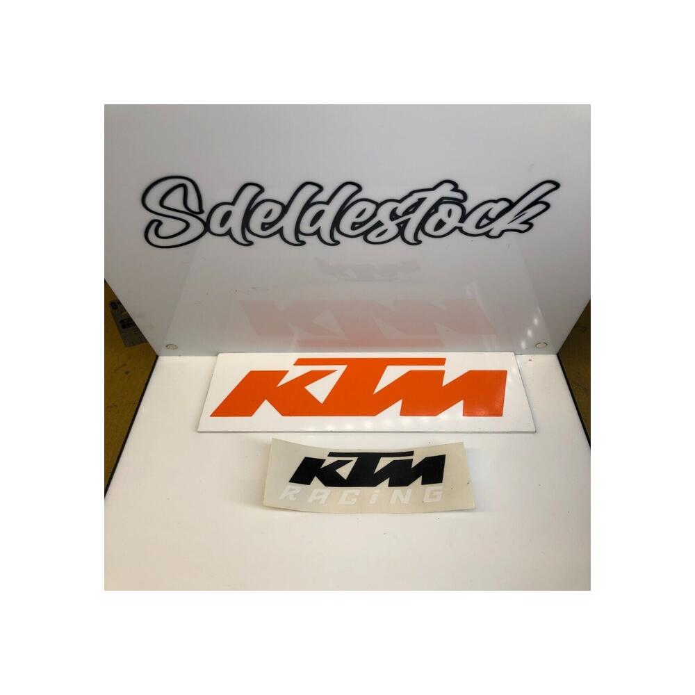 1 sticker autocollant origine  7cm  ktm racing noir / blanc