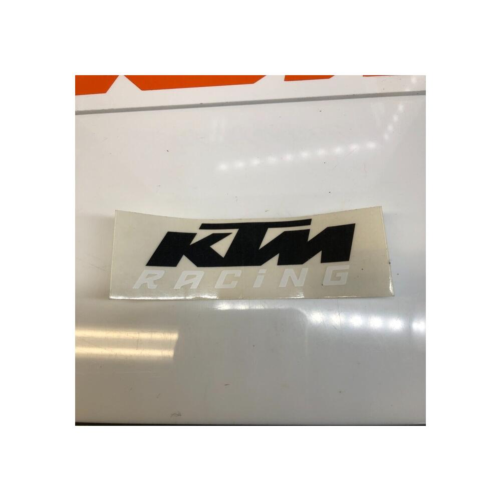 1 sticker autocollant origine  7cm  ktm racing noir / blanc