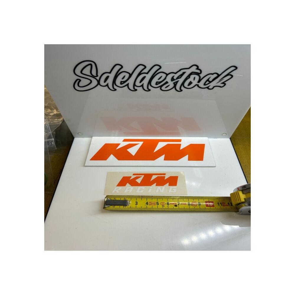 1 sticker autocollant origine  7cm  ktm racing orange/blanc