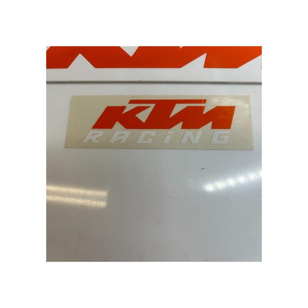 1 sticker autocollant origine  7cm  ktm racing orange/blanc