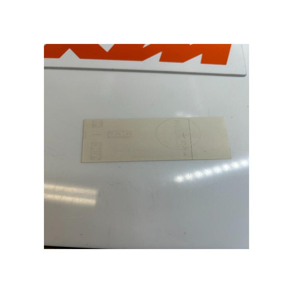 1 sticker autocollant origine  7cm  ktm racing orange/blanc