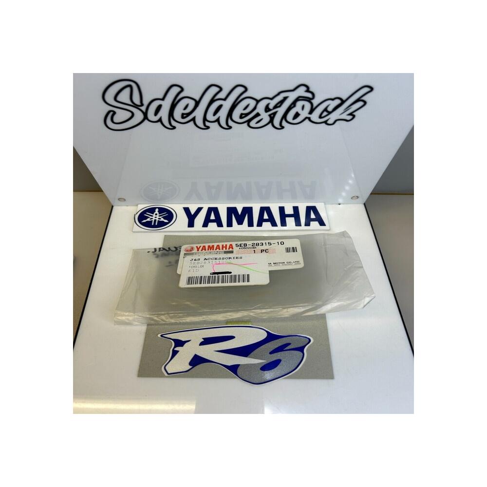 1 x sticker autocollant emblème r6 yamaha 5eb-28315-10 yzf-r6 1999 2000