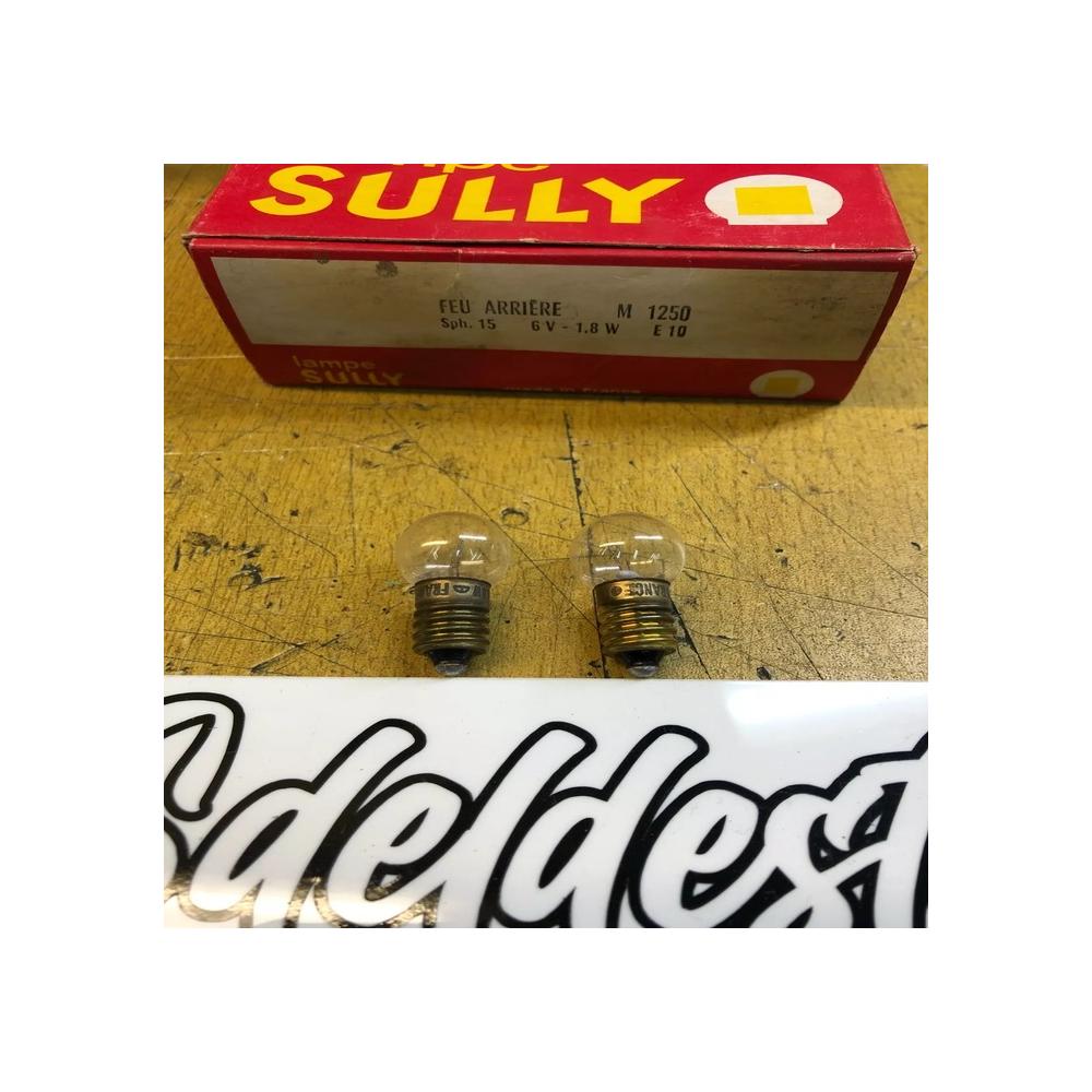 2 ampoule feu arrière m 1250 shpere 15 6v 1,8w e10 Motobécane Motoconfort  MBK 