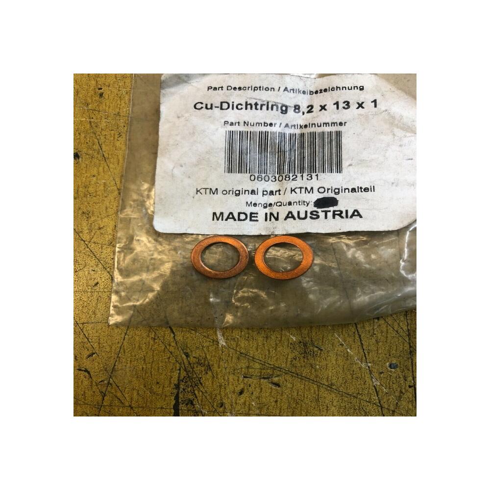 2 x 0603082131 JOINT CUIVRE DIN7603 8,2X13X1 KTM rc8 990 640 625 790 950 660